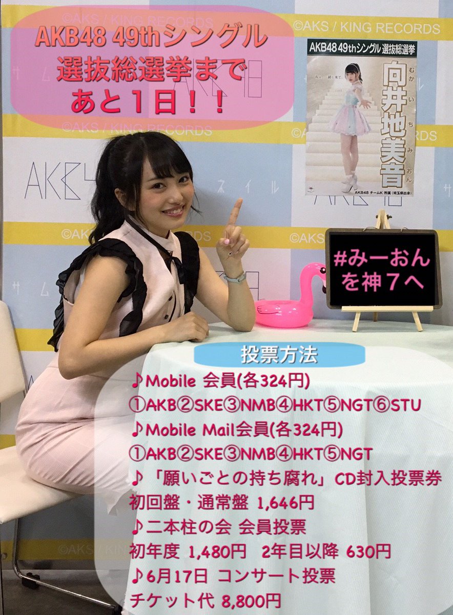 AKB48 渡辺麻友 直筆 45th シングル 選抜総選挙 メッセージカード