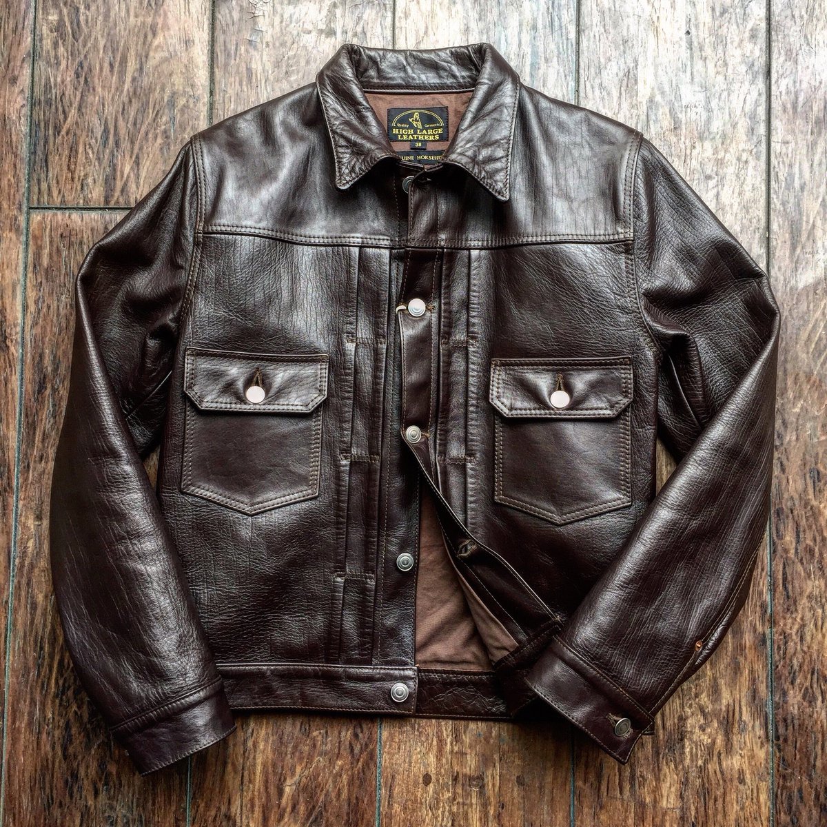 FINE CREEK LEATHERS ”Virginia Beach” LEVI'S 2nd Type Horsehide