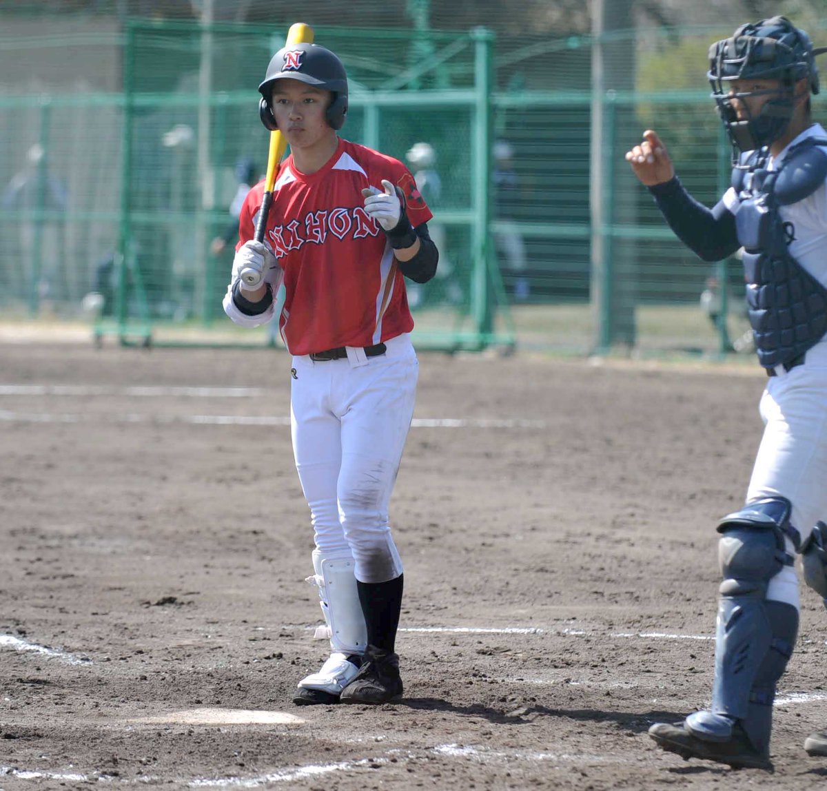 1番センターで2試合フル出場した ＃日大山形 竹田空良（そら）外野手