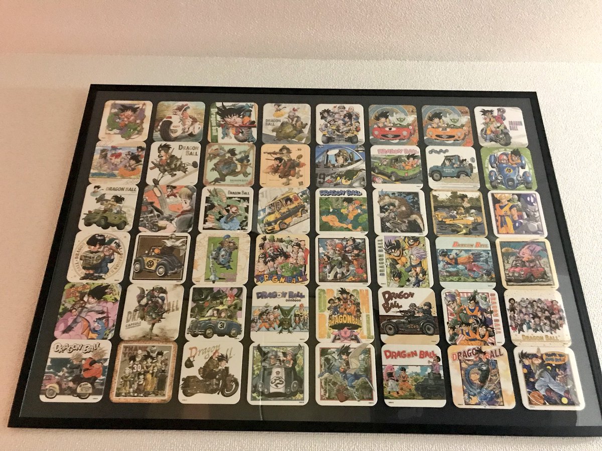 できたー！！！ ジャンプ展のドラゴンボールアートコースターを丸ごと