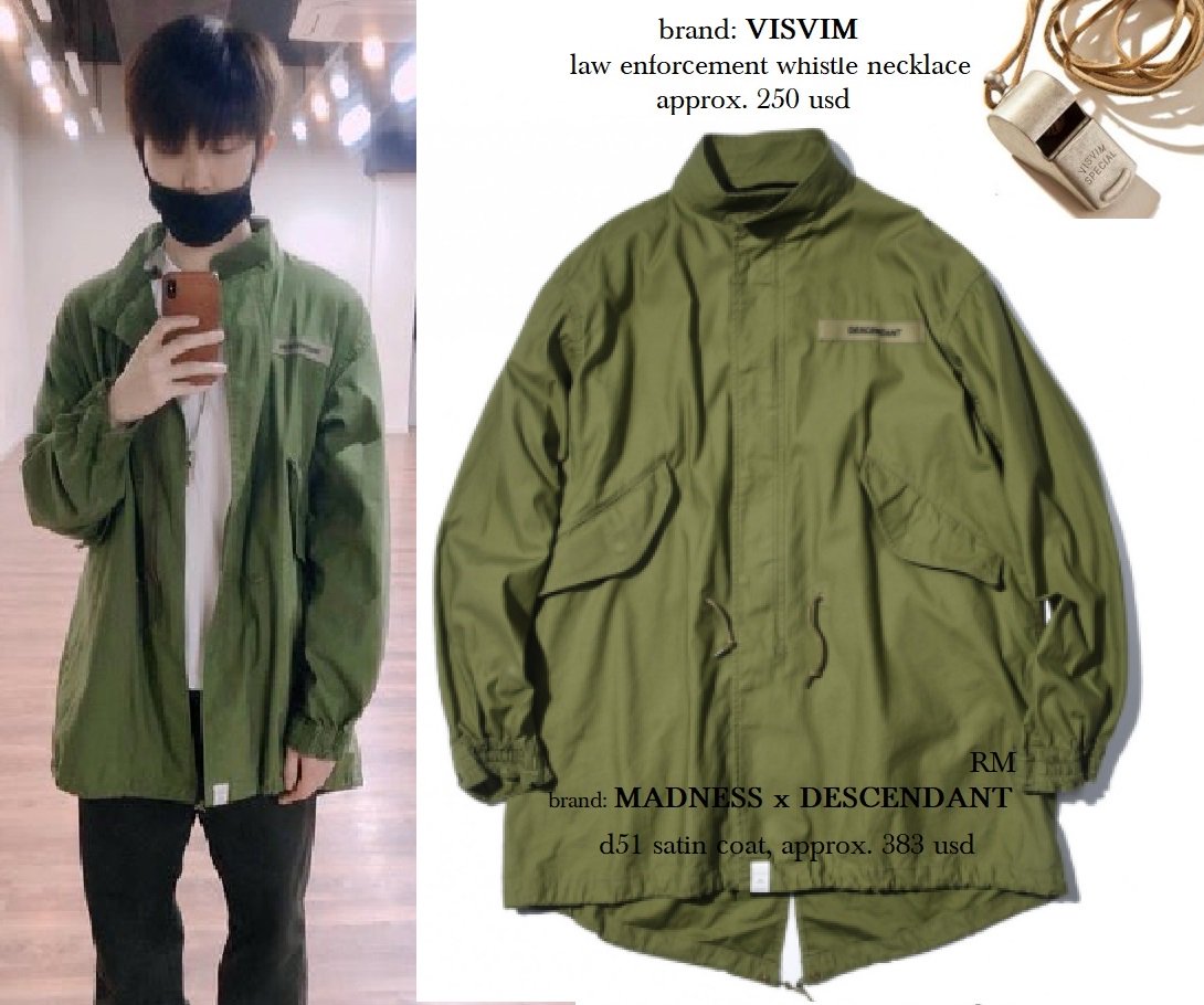 NAMJOON #BTS 180412 #RM #방탄소년단 MADNESS x DESCENDANT D51 satin