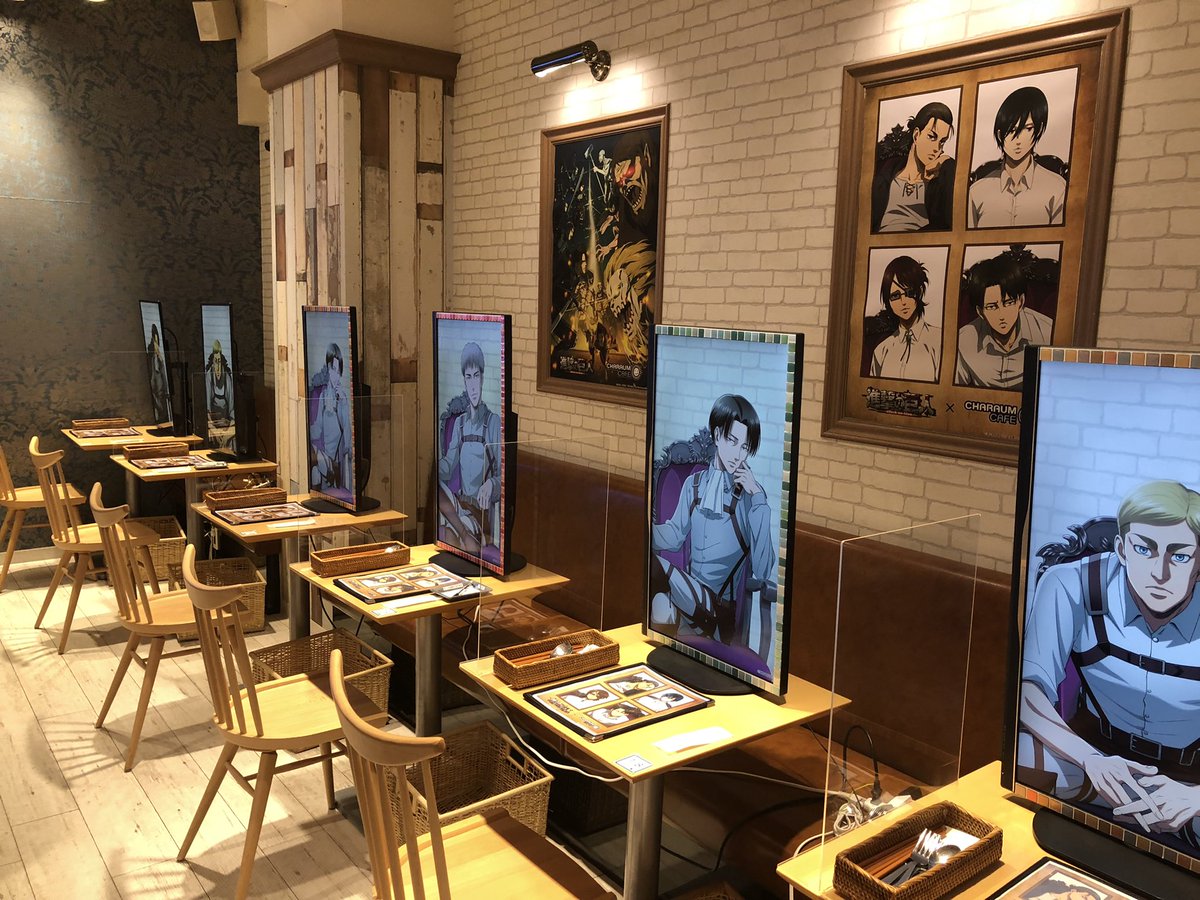 進撃の巨人 #コラボカフェ 初日スタートしました！ 大人気の