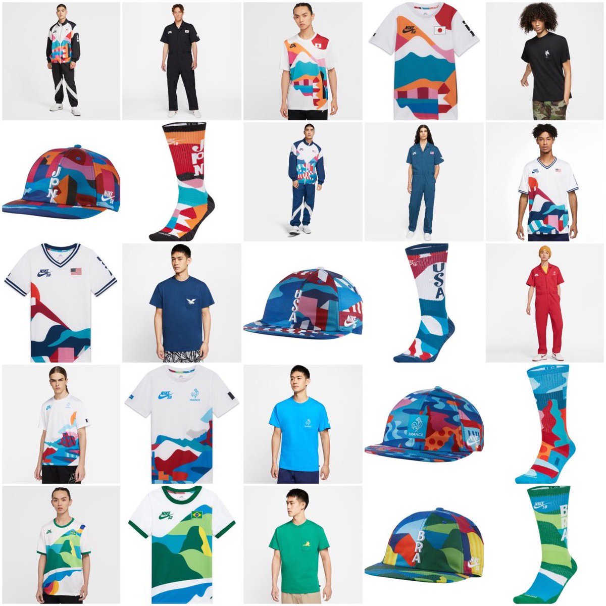 Piet Parra × Nike SB】スケボーのアメリカ・フランス・ブラジル・日本