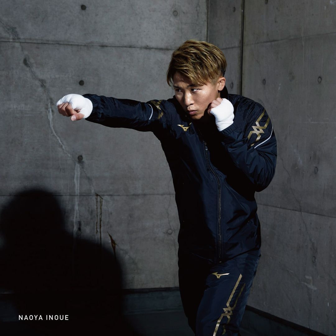 井上尚弥Mizuno ジップアップジャケット ブラック Mizuno ジップアップ