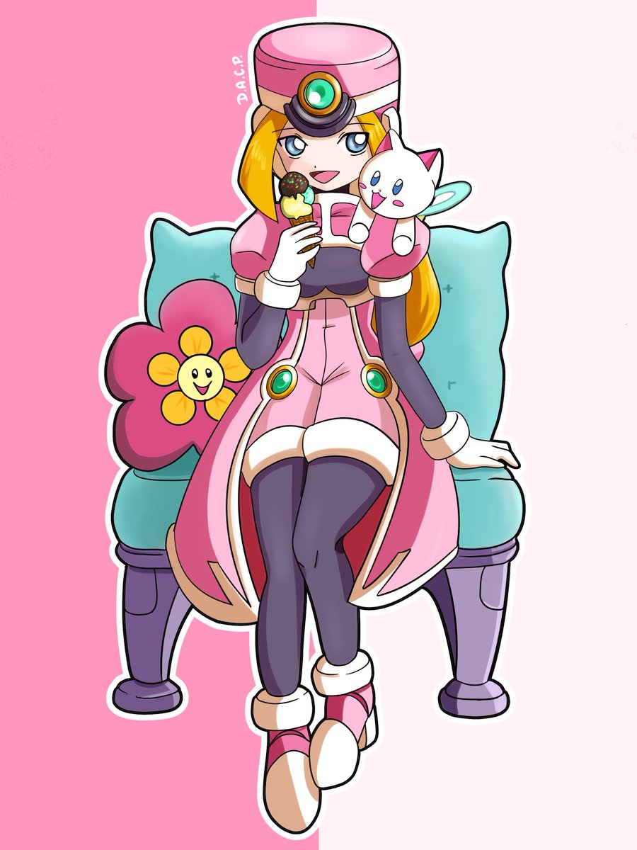 Prairie (Megaman ZX) traditional and digital drawing #megaman