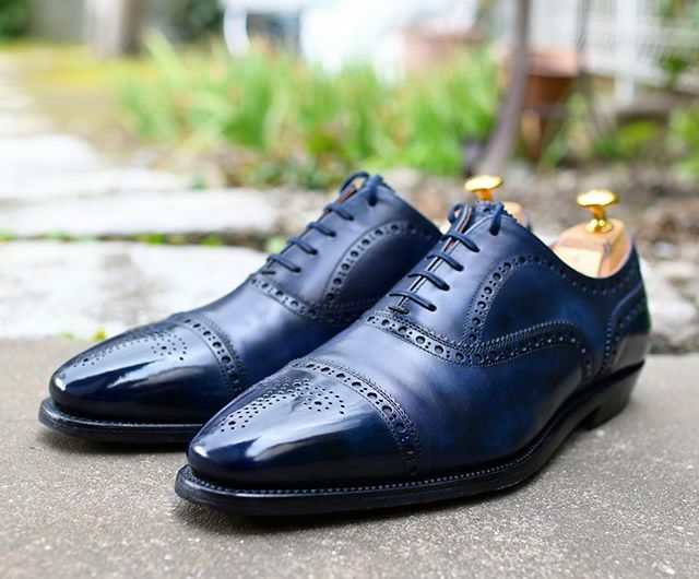 Scotch Grain ネイビーのミュージアムカーフです。 来週どこかで履こう