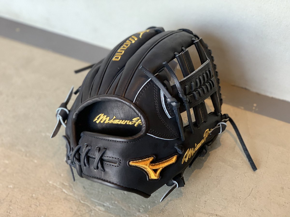Mizuno Pro ミズノプロ オーダーグラブ⚾️🔥 ブラックにMIZUNO