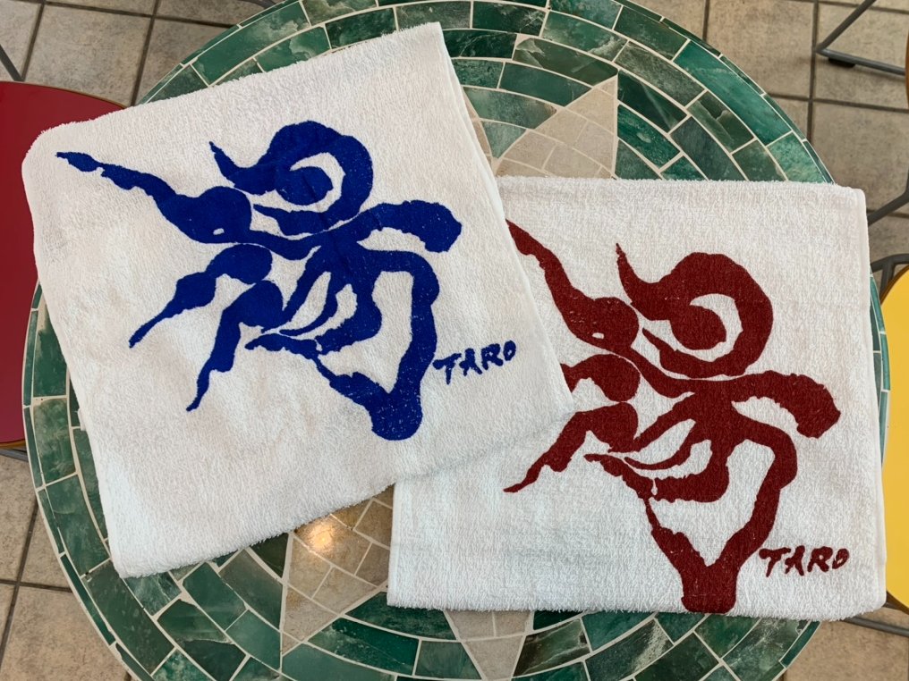 ♨️【限定】野沢温泉「湯」タオル販売中♨️ 常設展「＃岡本太郎と