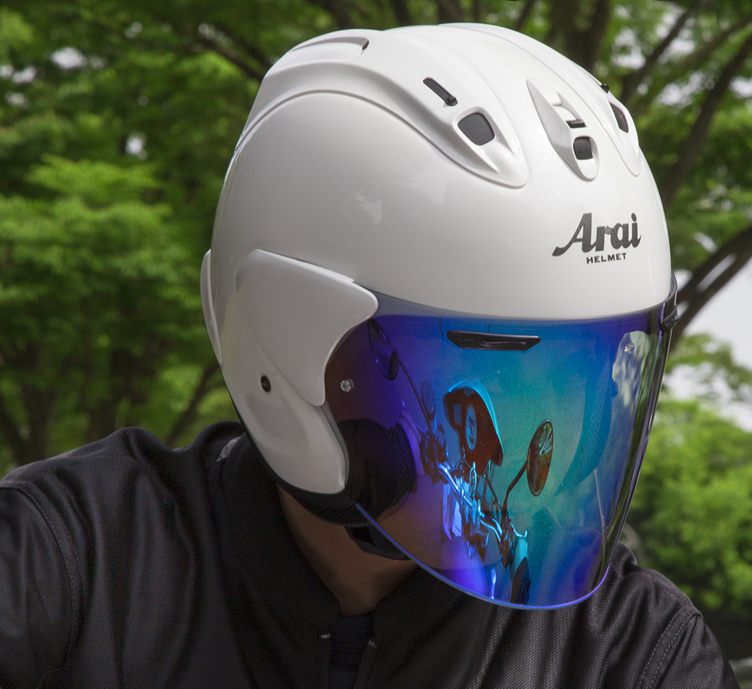 Arai SZ-Ram II ホワイト ジェットヘルメット スモークシールド ARAI SZ RAM-X FROST WHITE - REALRIDER