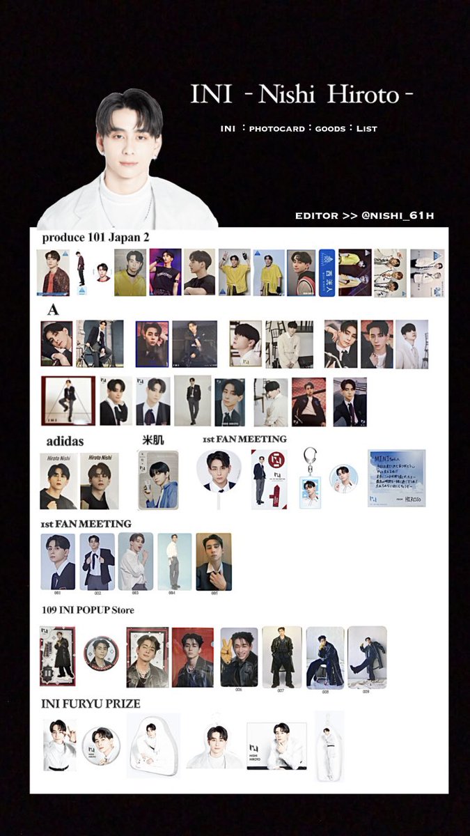 INI トレカ グッズ 一覧表木村柾哉：藤牧京介：西洸人：池﨑理人作った