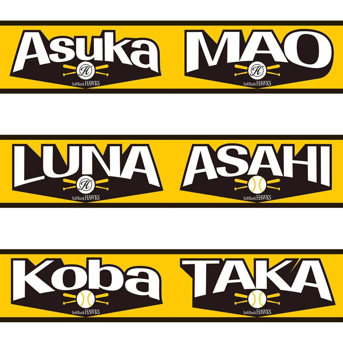 ハニーズ応援タオル発売中📣 ＼ ハニーズのメンバーの名前がデザイン