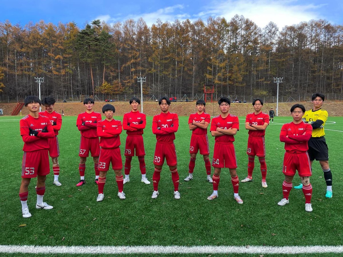 帝京第三 サッカーウェア 73赤 adidas 帝京第三サッカーウェアセット