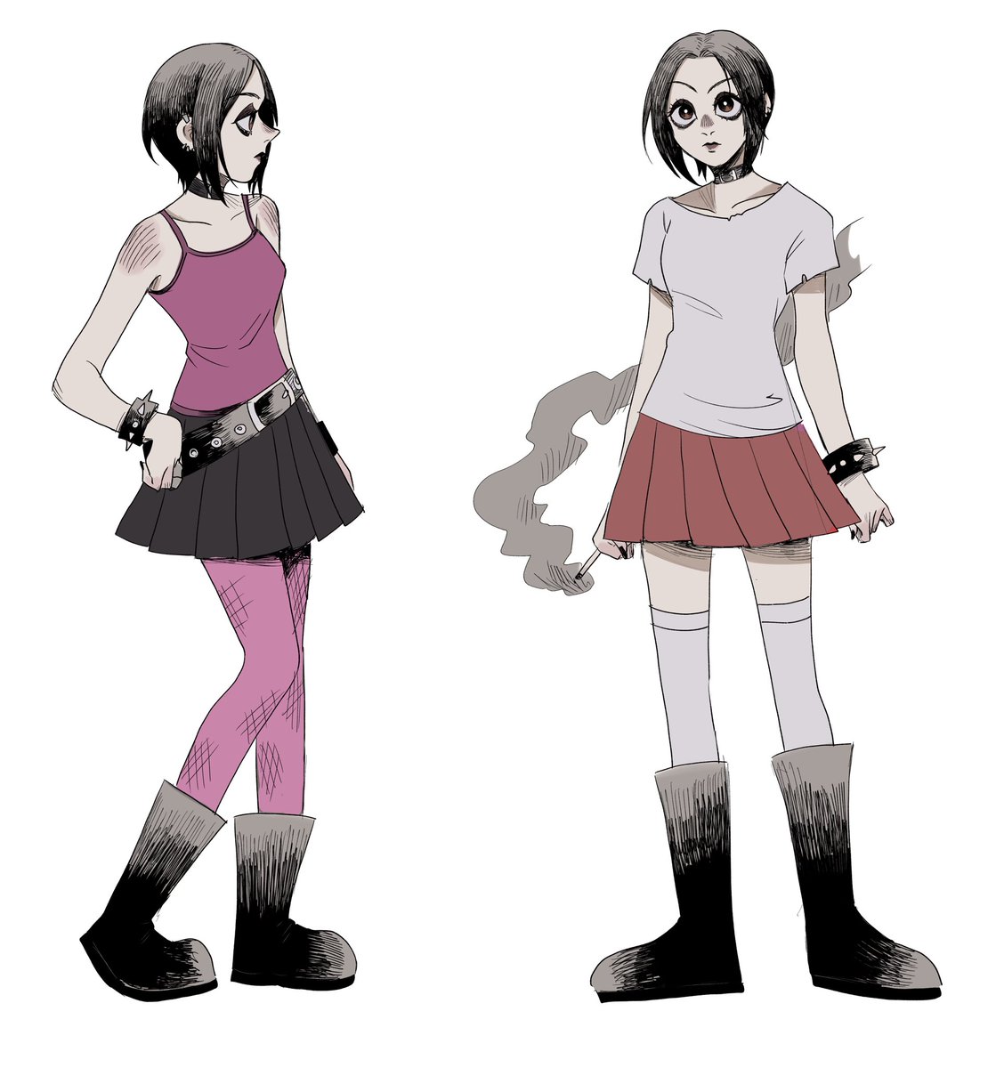 Nana and Hachi outfits