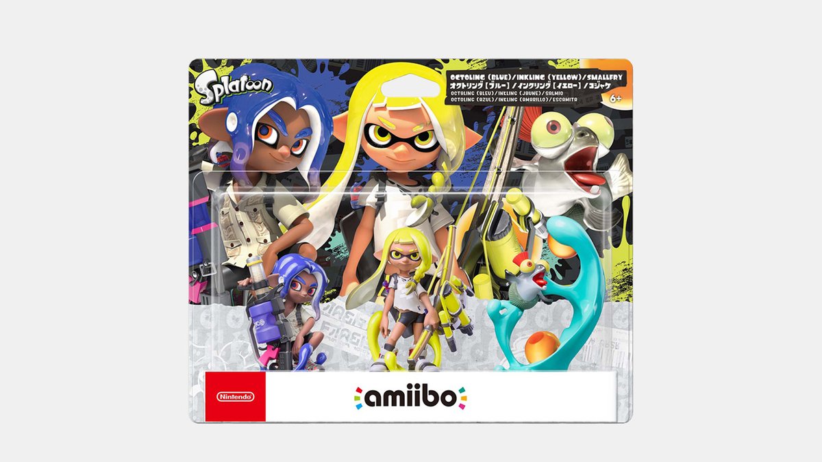 amiibo ガール、イカ、ボーイ3種類セット(スプラトゥーンシリーズ