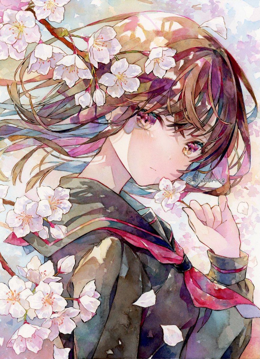 桜＊透明水彩 #watercolour #illustration