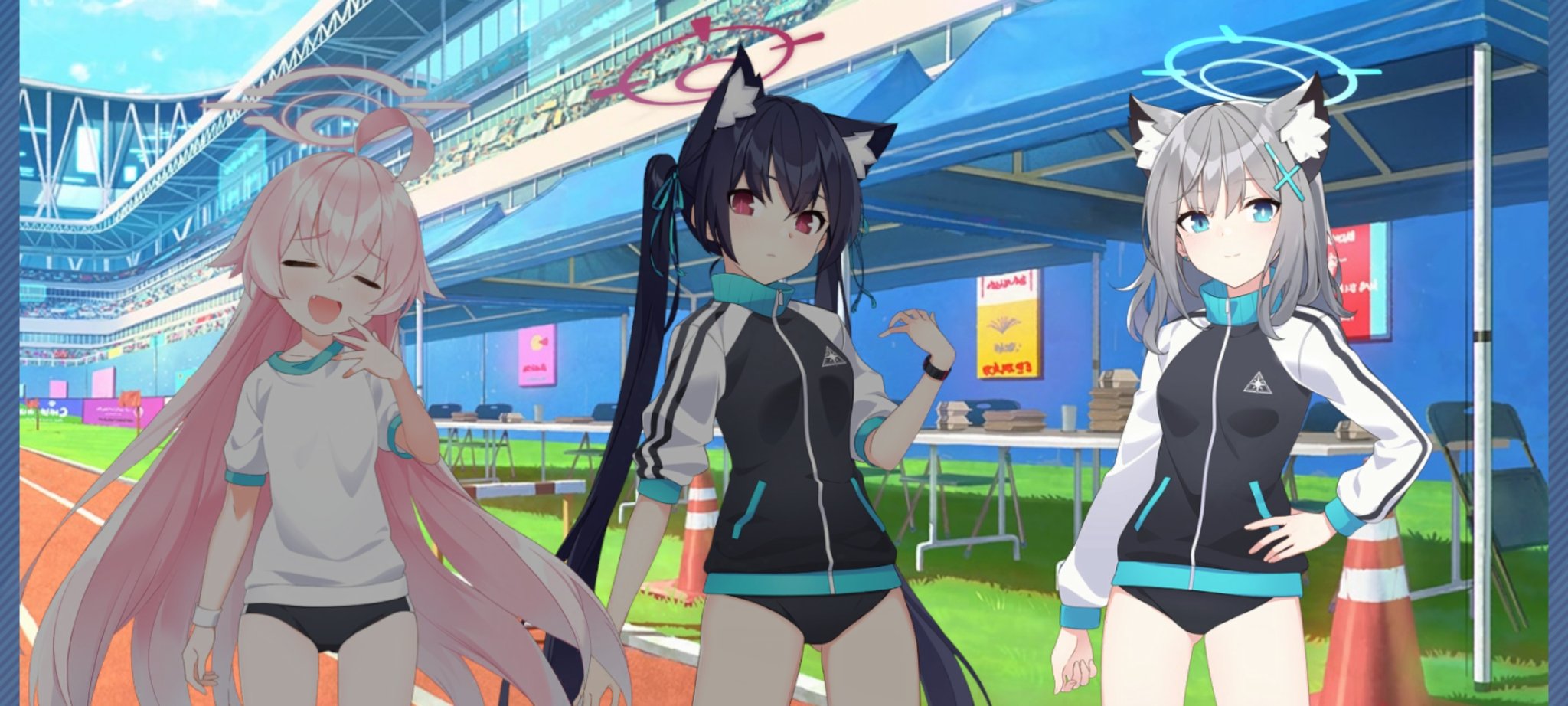 公式】ブルーアーカイブ アビドス体操服 ジャージ 公式】ブルー