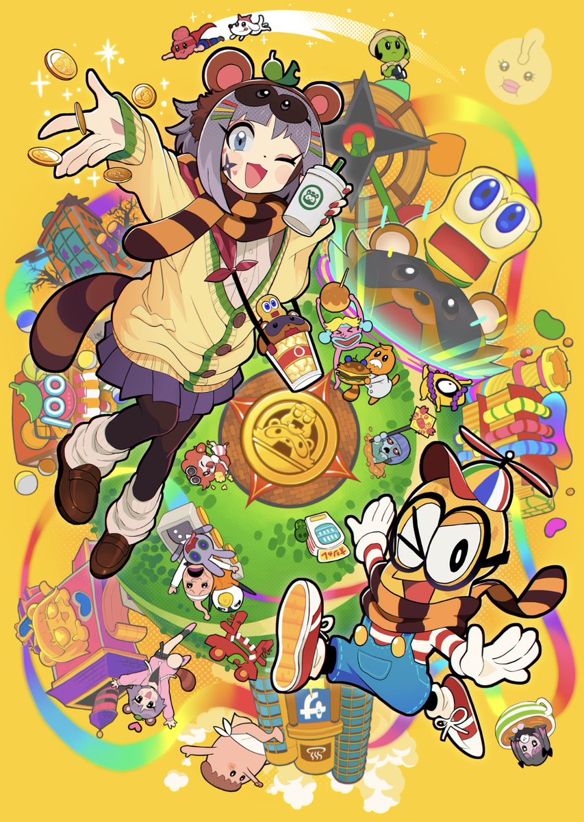 🎢2023年3月24日開園🎡// ついに！狸と豆の遊園地！ #ぽこピーランド