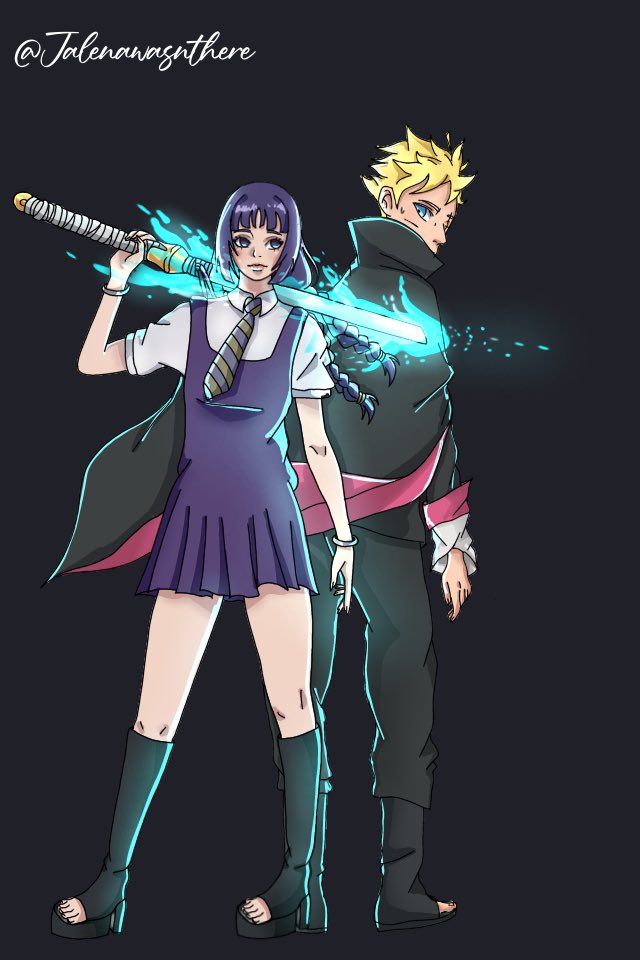 My fan made Sumire and Boruto Art for ch28 Credit to @T0M_0fficial