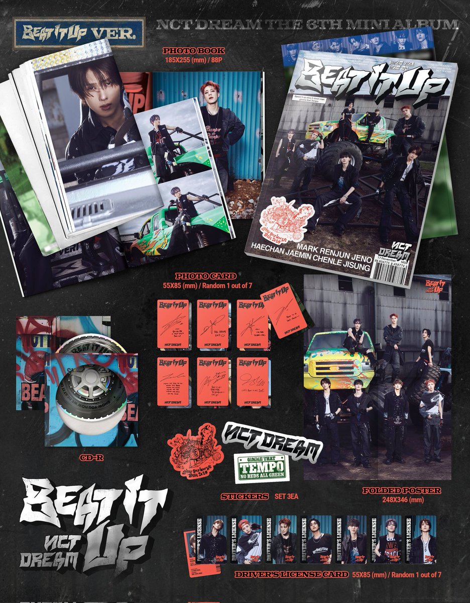 NCT DREAM The 6th Mini Album 'Beat It Up' - ALBUM DETAILS PREVIEW