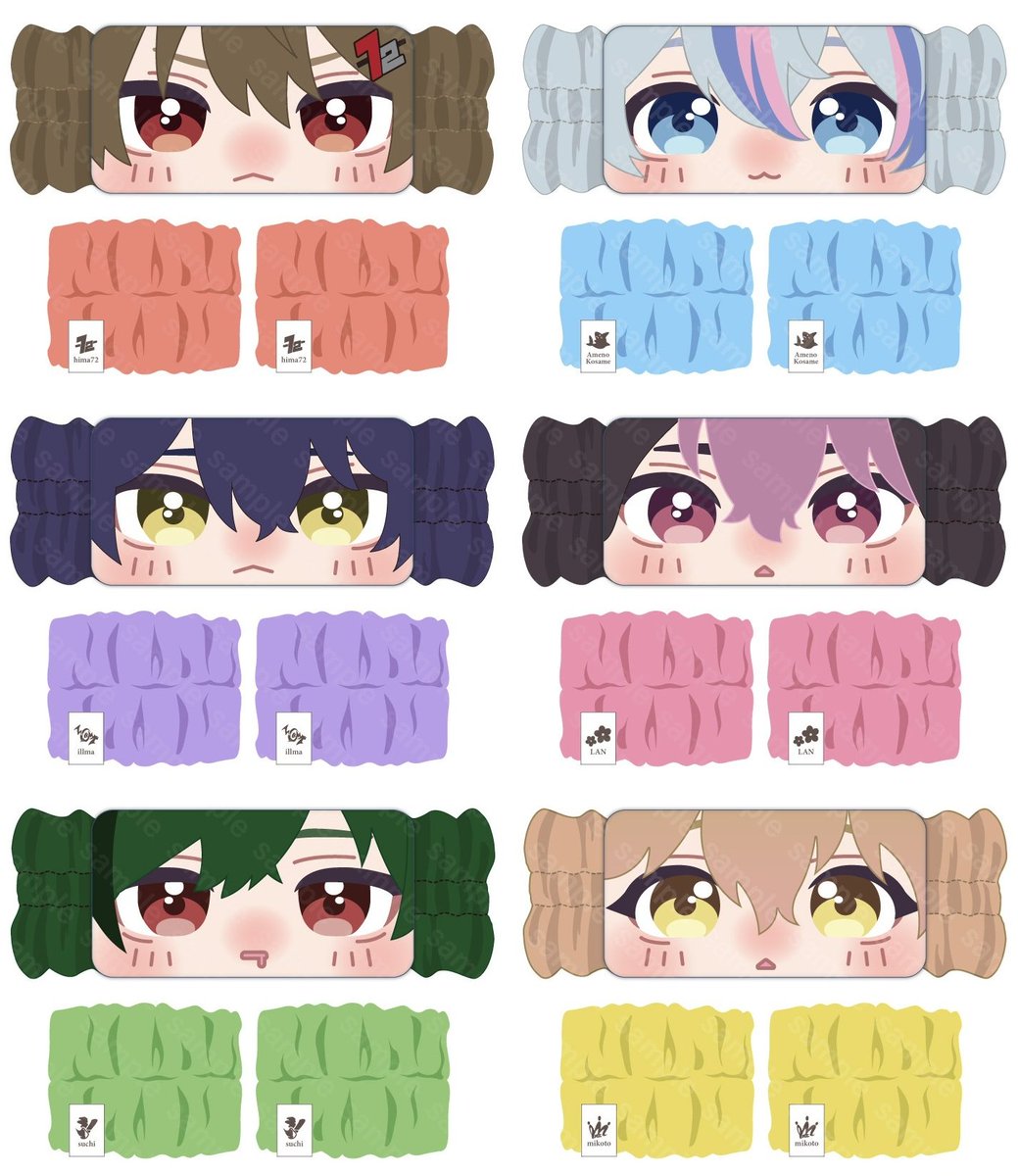 シクフォニ ヘアバンド・リストバンドセット アニメイトオンラインにて