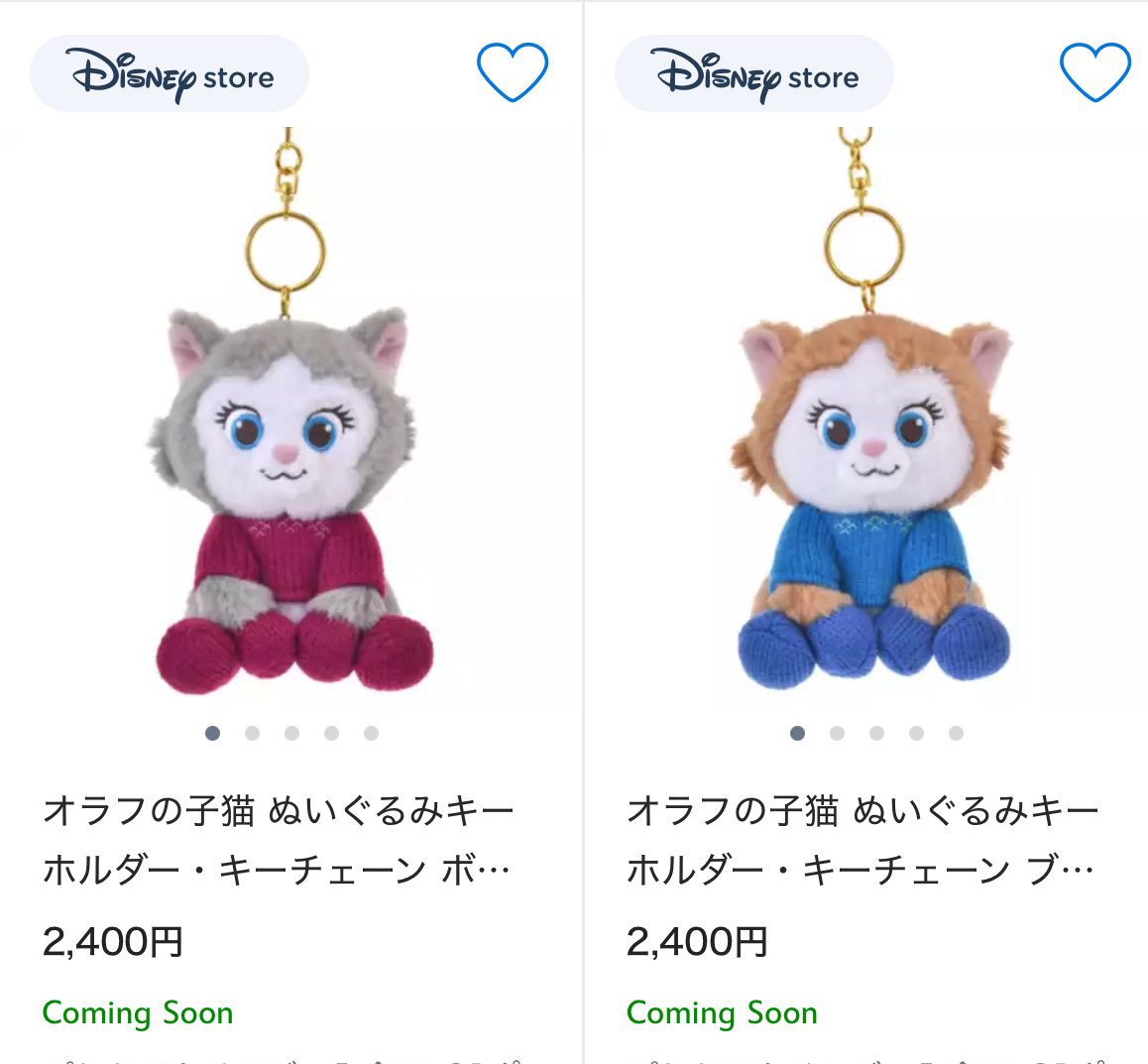 香港ディズニーランド 家族の思い出 ねこ ぬいぐるみキーチェーン アナ