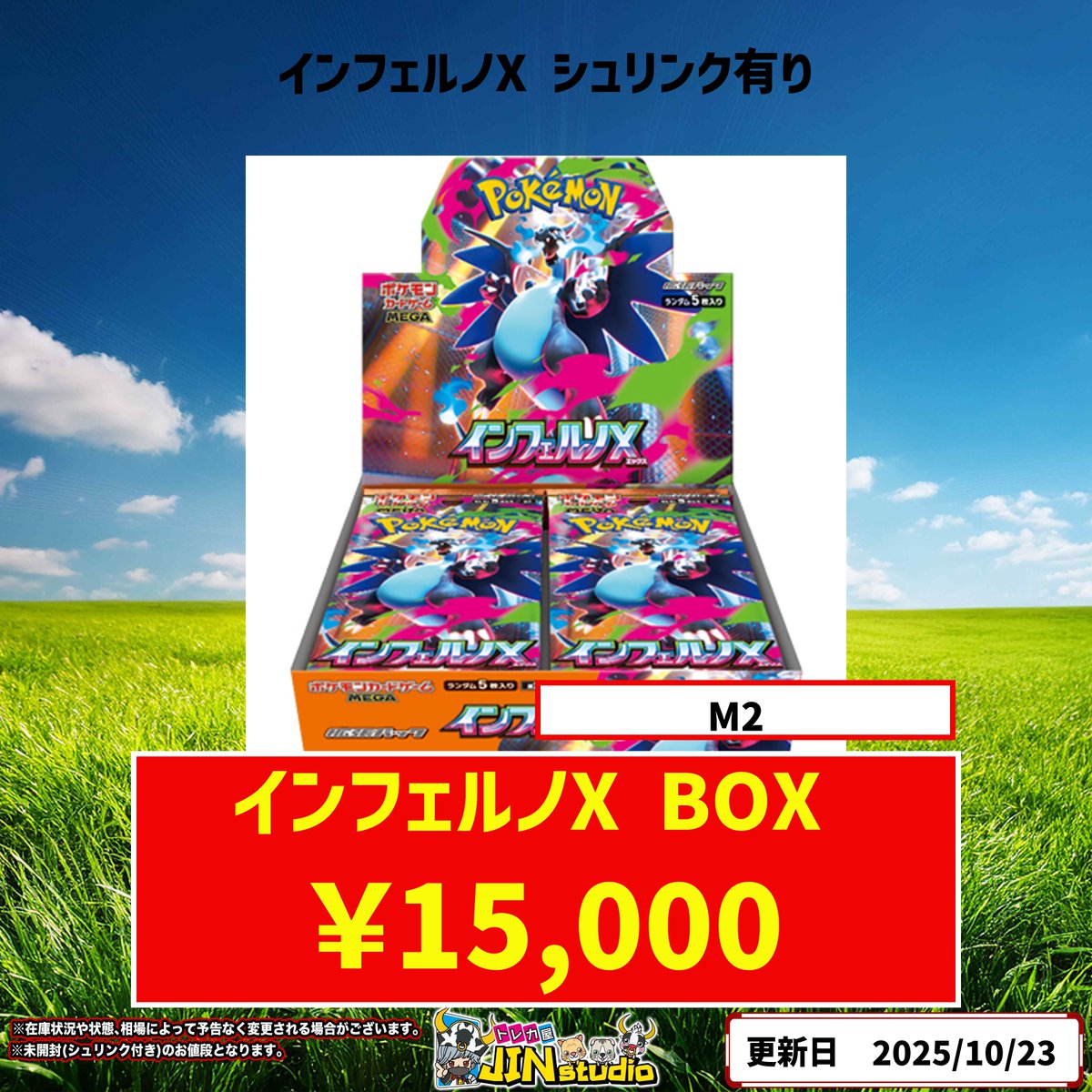シュリンク付き】ポケモンカード インフェルノX 2BOX 新品未開封