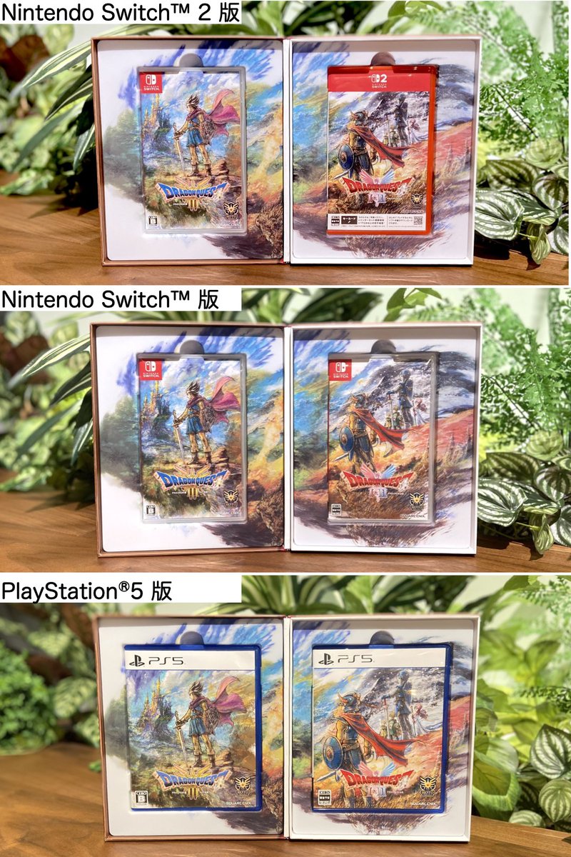 Nintendo Switch用のHD-2D版 #ロト三部作 ブック型収納ボックスには