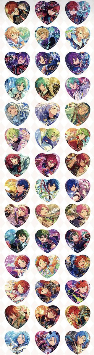 あんスタ 中国 傾心ハート缶バッジ 第二弾7月11日より中国公式