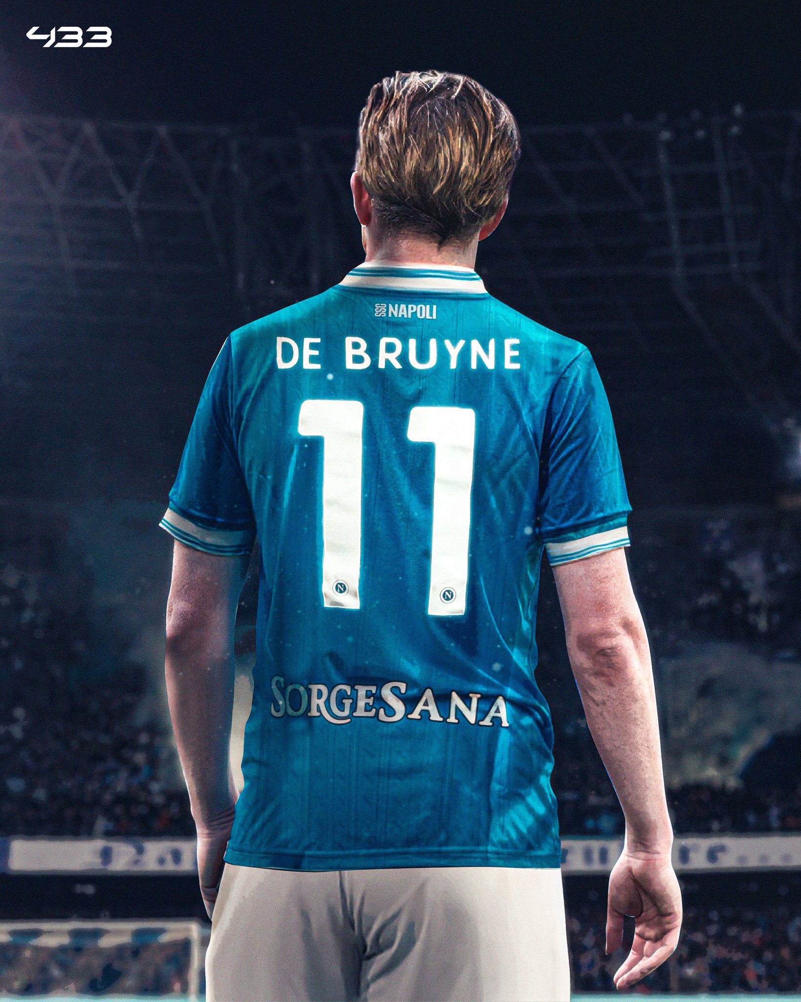 ナポリ EA7 DE BRUYNE デブライネ ユニフォーム SSC Napoli De Bruyne