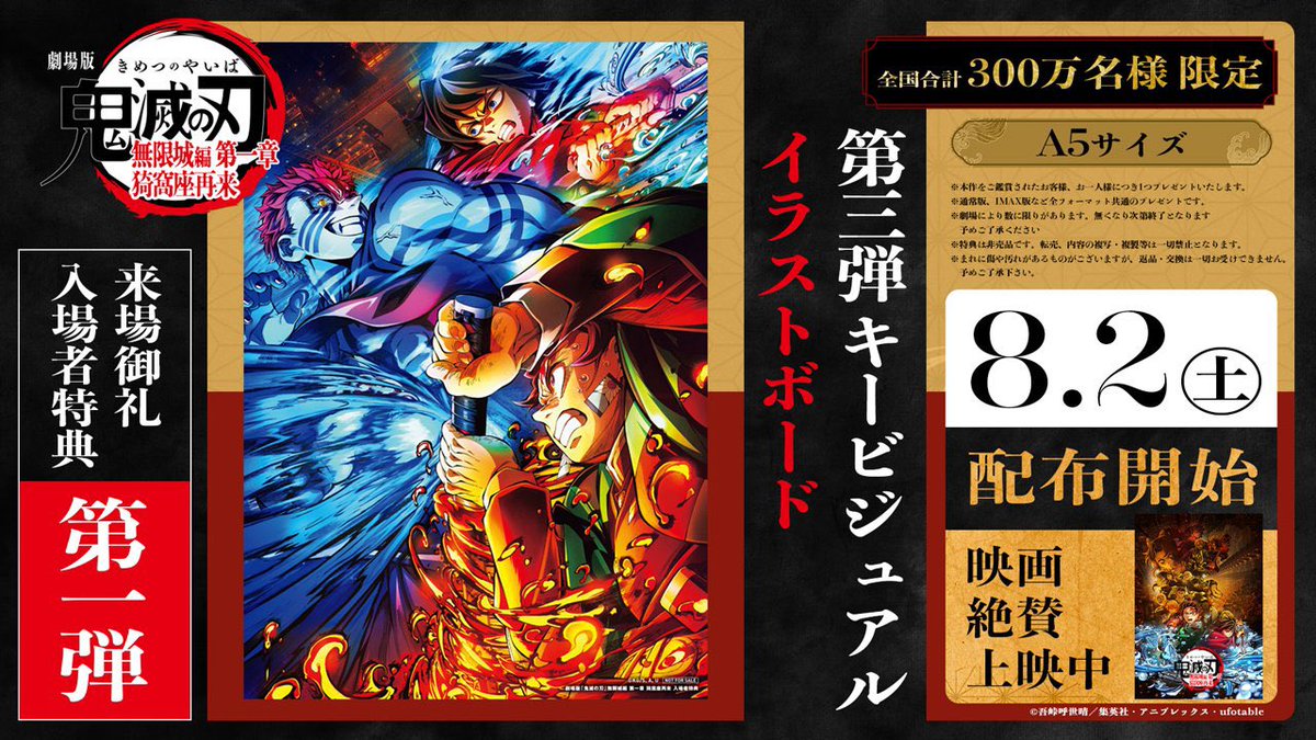 劇場版「鬼滅の刃」無限城編 第一章 猗窩座再来 来場御礼入場者特典 第