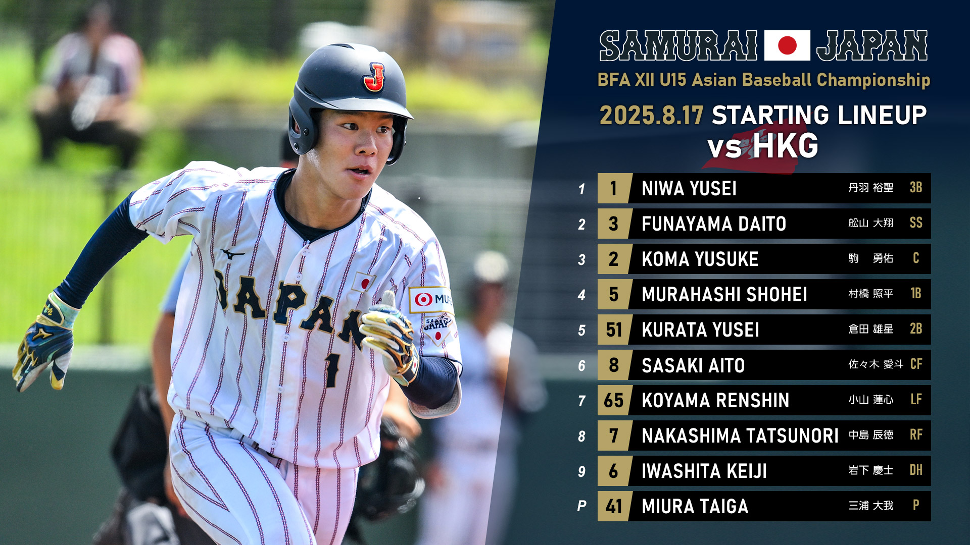 侍ジャパン選手応援ボード 4枚セット 今永選手、鈴木選手、佐藤選手、湯浅