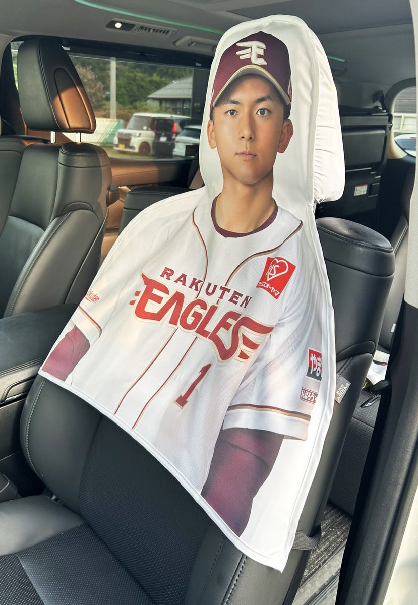 1等：助手席プレイヤーズカバー】 助手席に選手が乗っている擬似体験を