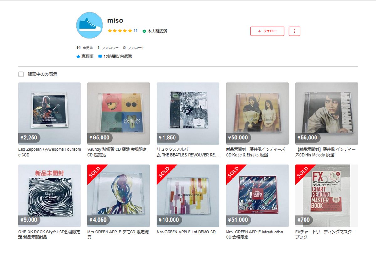 外国人の詐欺グループのメルカリアカウントの1つで新たに海賊版が