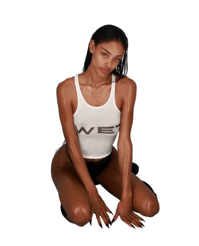 YZY WET TANK size1 Mowalola トップス