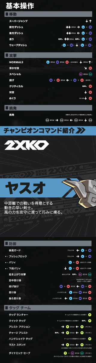 EVO Japanに参加する方は、『2XKO』ブースでヤスオのコマンドを練習しよう