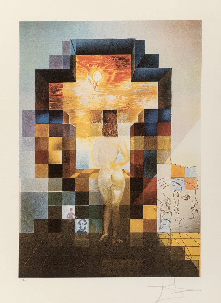 サルバドール・ダリ （Salvador Dali、1904-1989） 『リンカーンの肖像