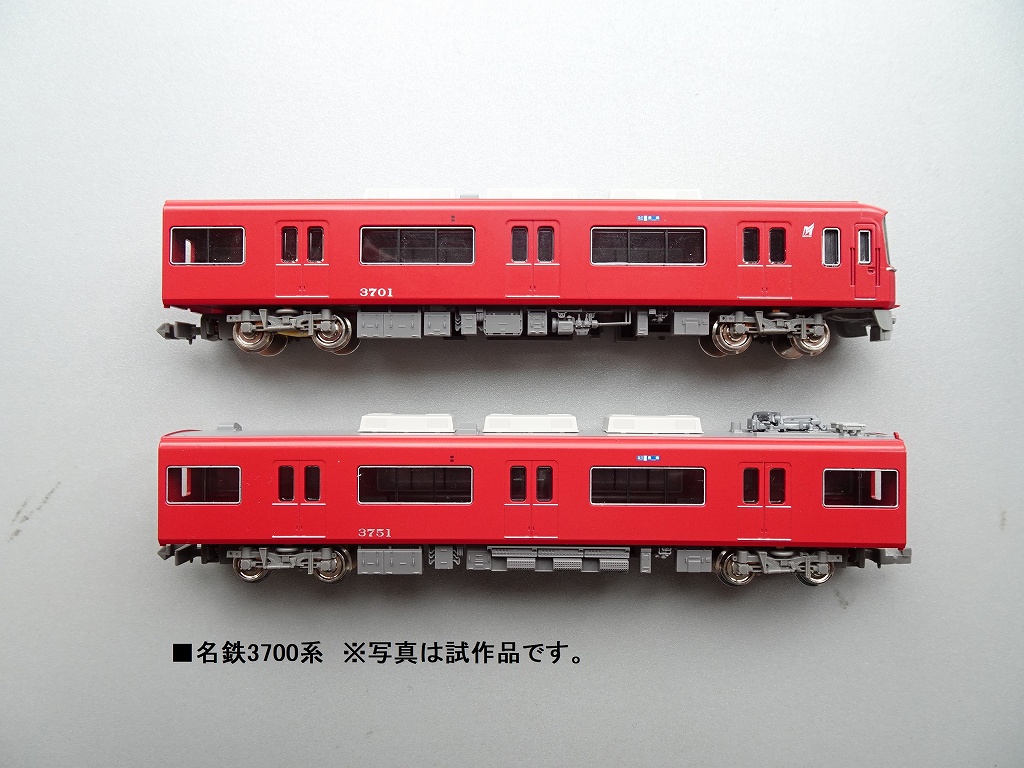 谷川製作所 名鉄3700系、車体バラキット2両セット、台車、床下器具付き