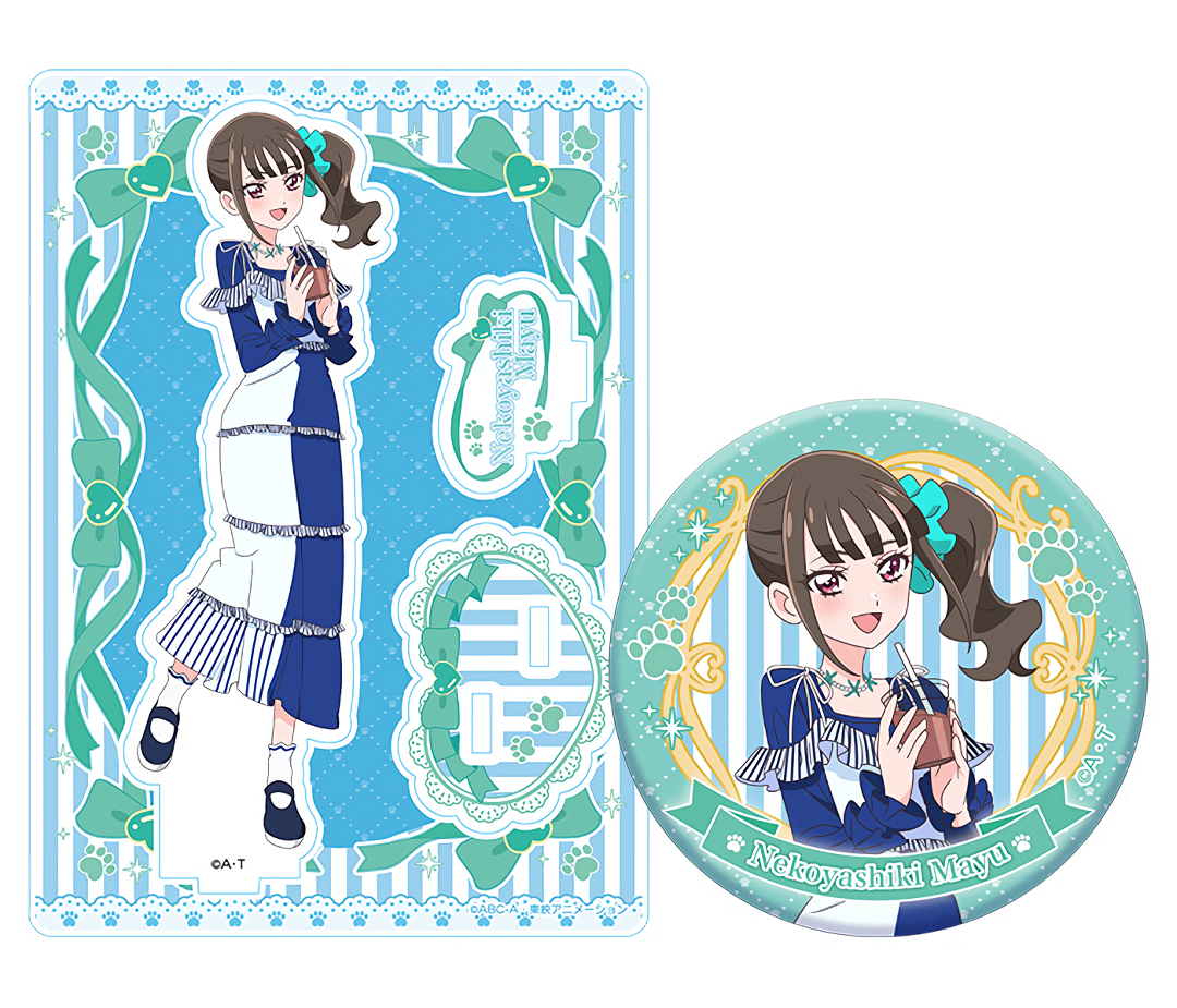 アクリルスタンド+缶バッジ 猫屋敷まゆ 猫屋敷ユキ #プリキュア