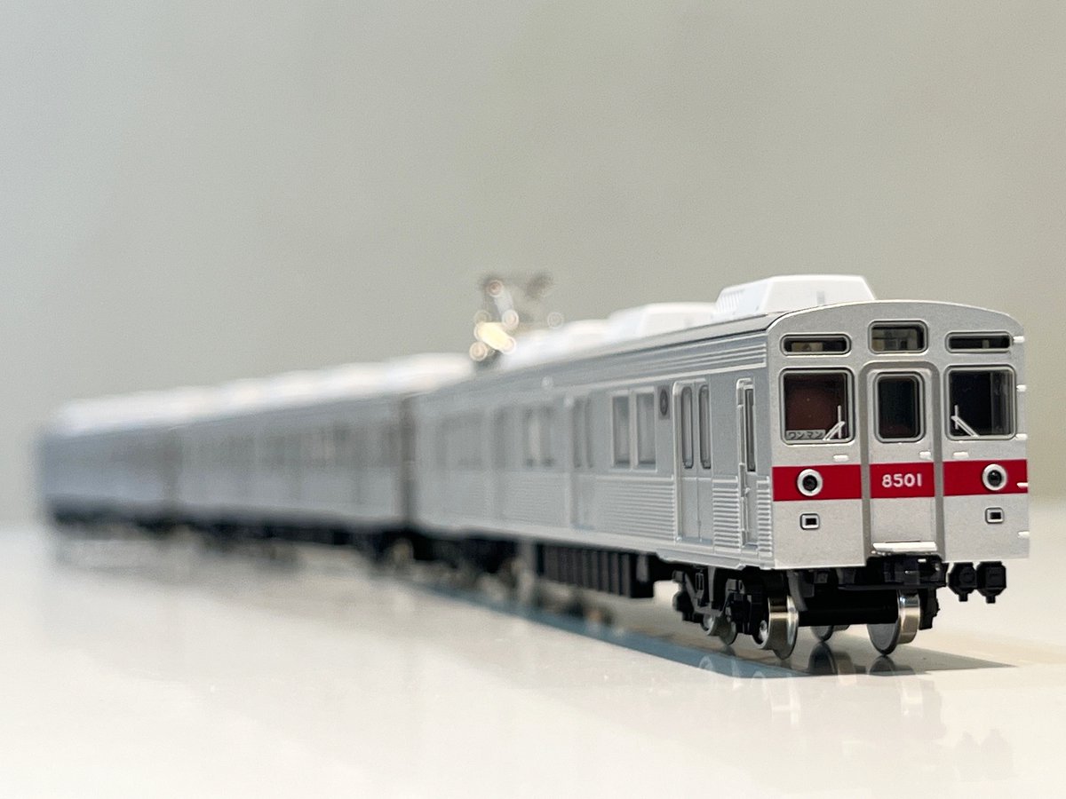 グリーンマックスの長野電鉄8500系(8503編成)とクロスポイント限定の