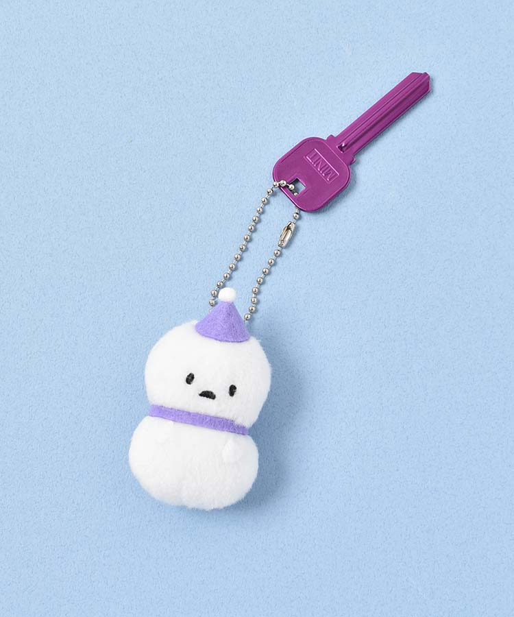 コロンとかわいい手の平サイズの雪だるまが3色ずつセットになった