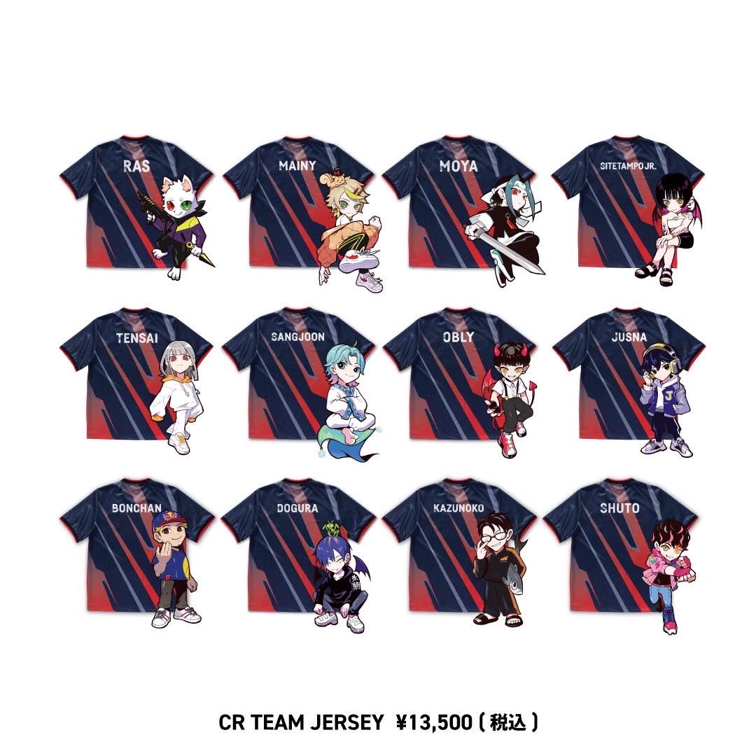 CRAZY RACCOON STORE】 Re-Sell ・CR TEAM JERSEY - Full Lineup