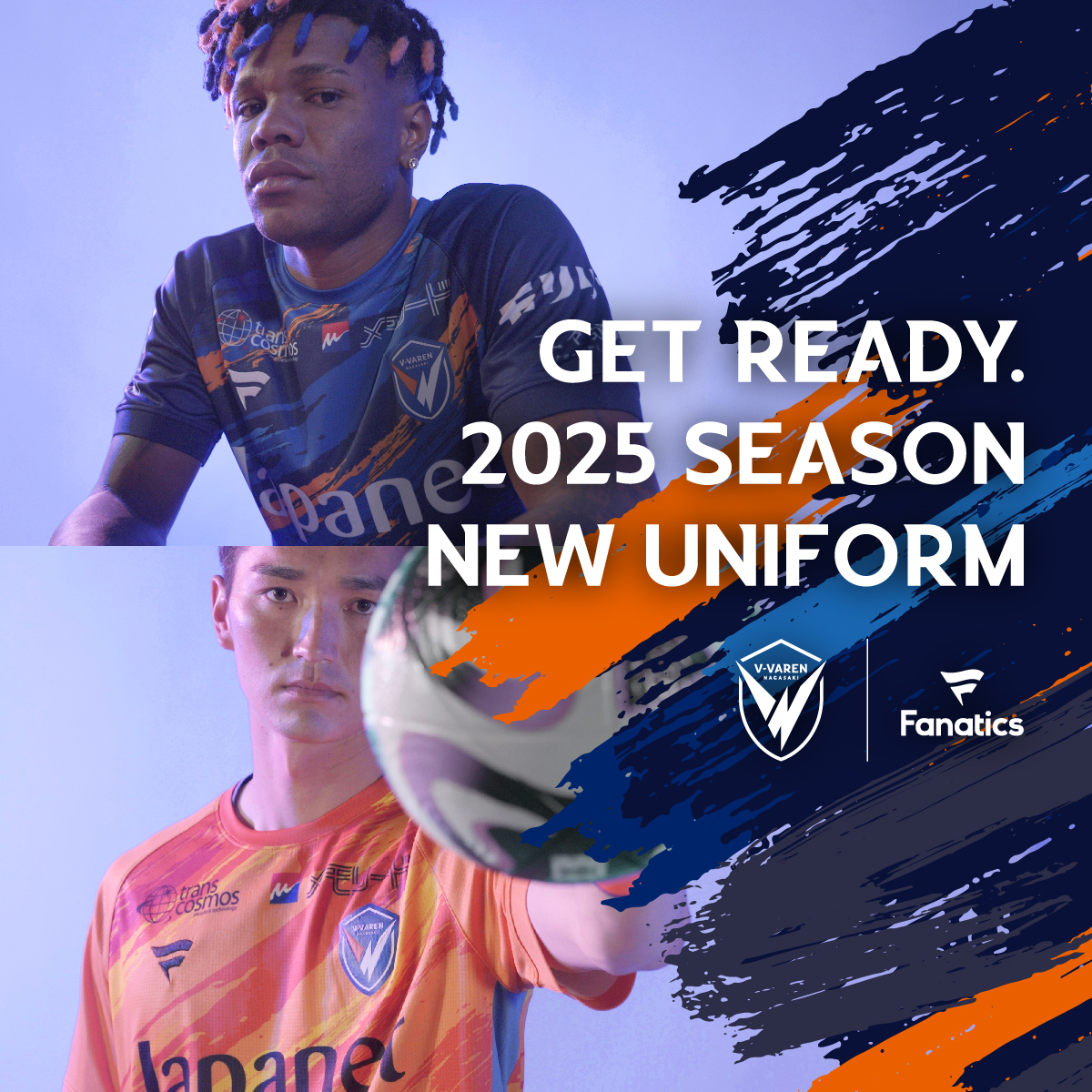 V-VAREN長崎 2025 ユニフォーム 10マテウス X LARGE V-VAREN長崎 2025