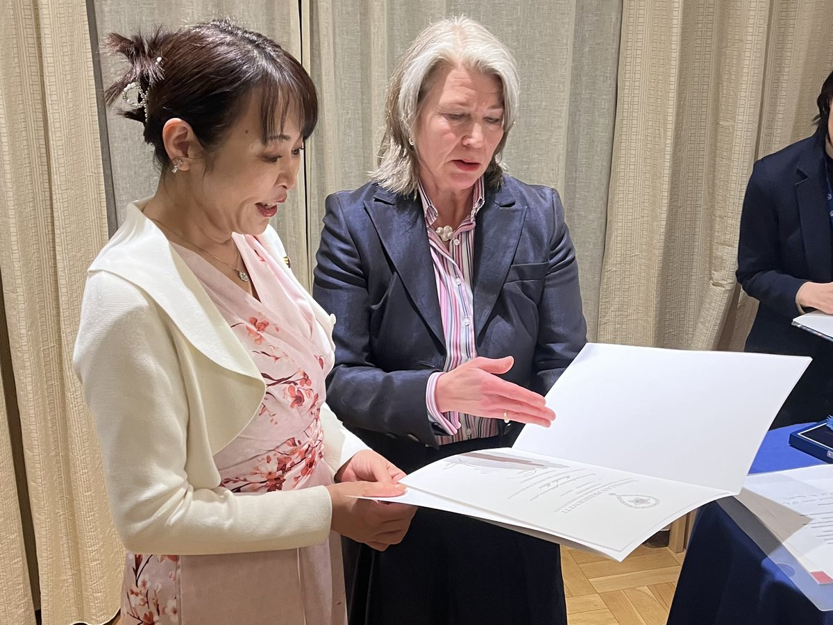 今週、森まさこ参議院議員にフィンランドのアレクサンデル・ストゥブ