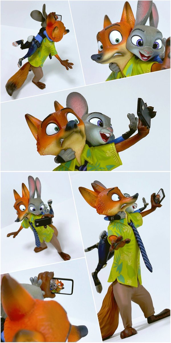 Happyくじ『ズートピア』のA賞〈ニック＆ジュディ セルフィー