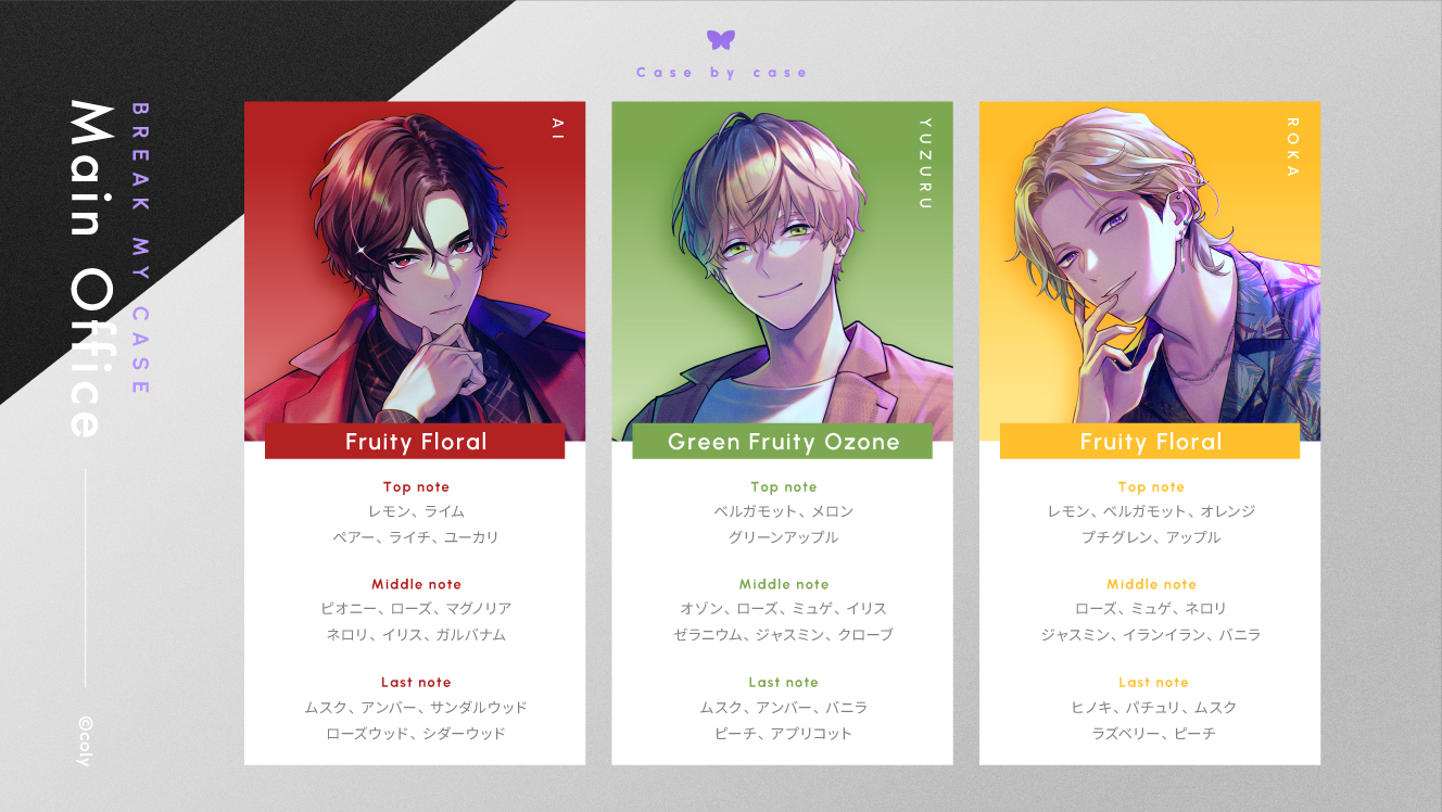 ブレマイ 香水 フレグランス case by case 節見 静 Case by case 節見