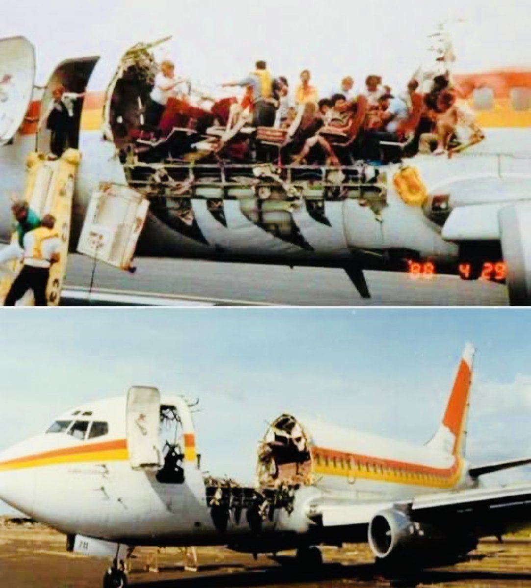 This happened in 37 years ago today in 1988. Aloha Airlines flight