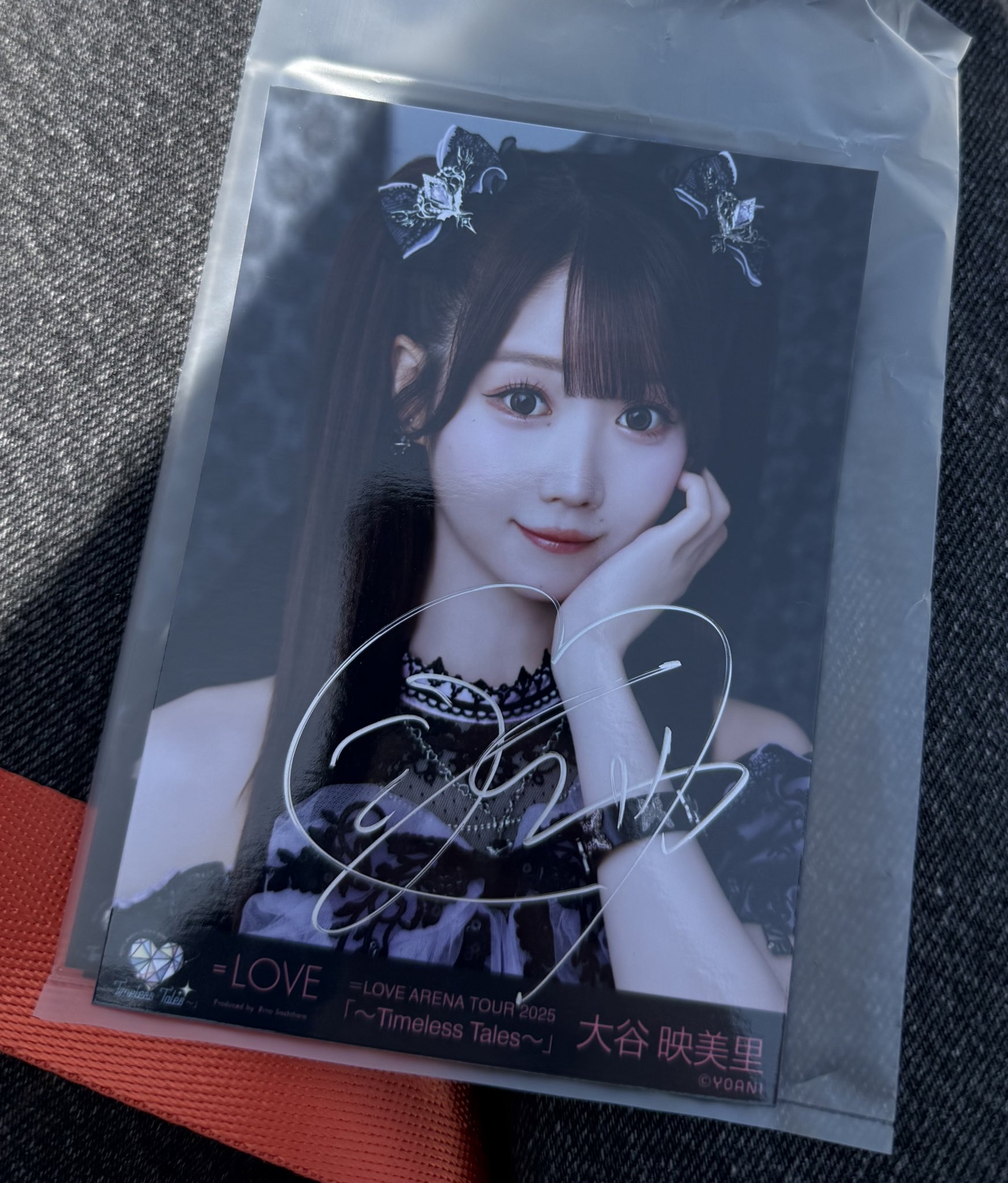 LOVE イコラブ 大谷映美里 直筆 生写真 ヨリ 「木漏れ日メゾフォルテ