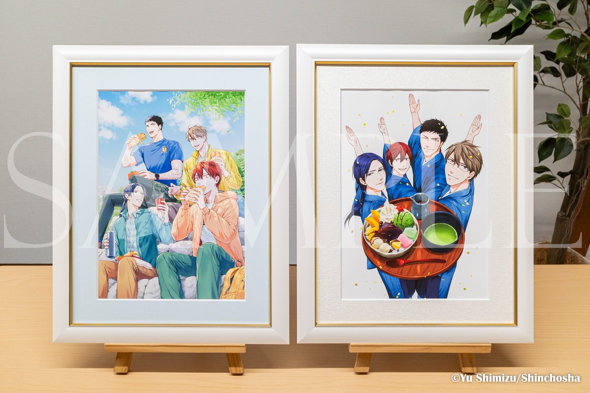 鹿楓堂よついろ日和 くじ A賞 額装高精細複製画キャラファイングラフ