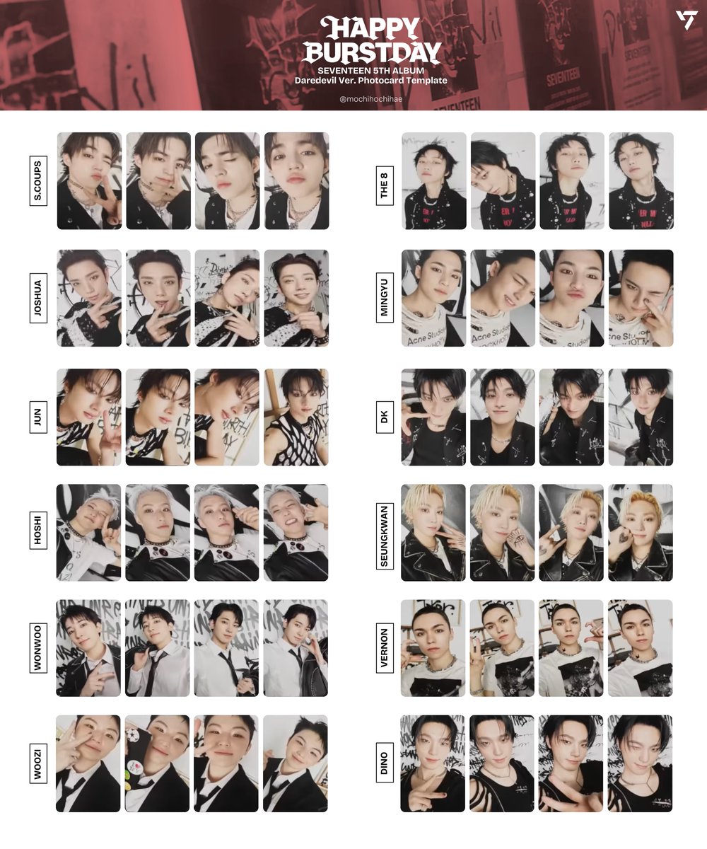 seventeen 5th album: happy burstday — daredevil ver. album