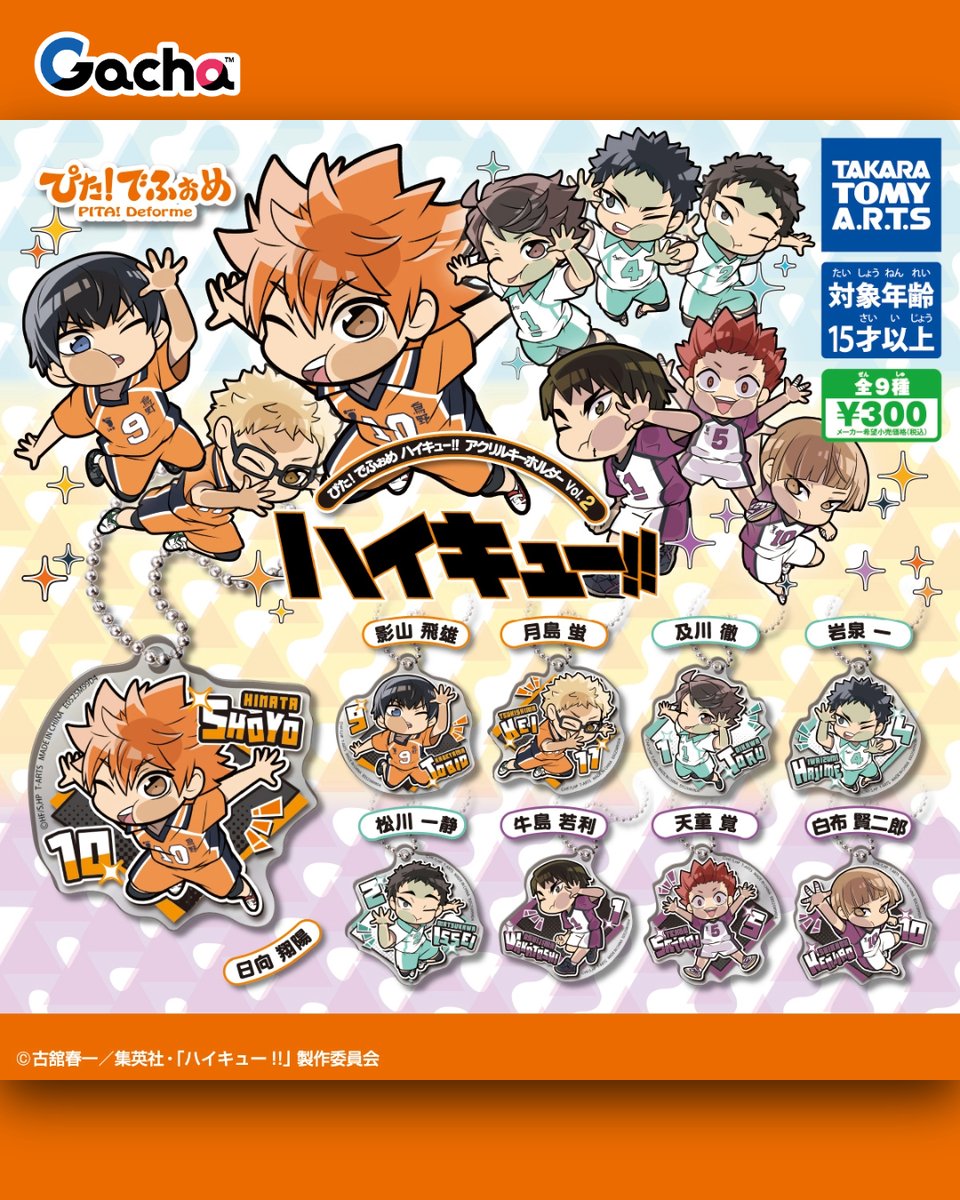 ✨ぴた！でふぉめハイキュー!!アクリルキーホルダーVol.2 「ぴた！でふ
